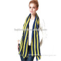 Fashion Striped Contrast Color Pattern Long Wool Scarf